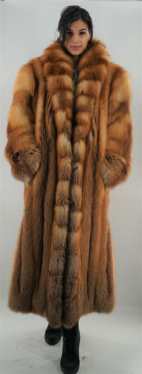 fur coat fendi red fox|Outerwear .